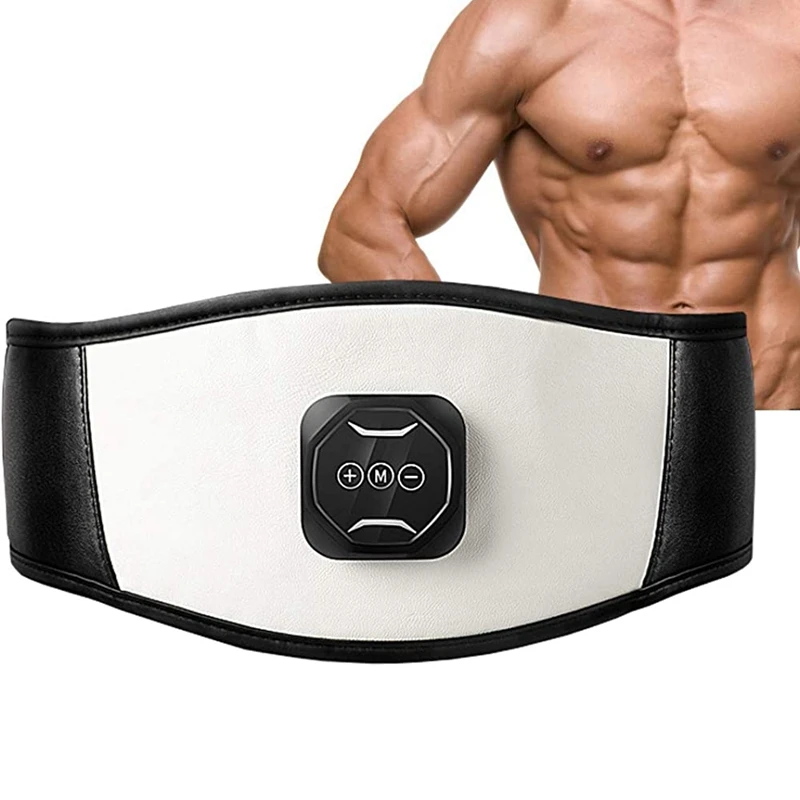 Ремень электрический EMS для похудения тренажер мышц тонизирующий пояс 6 режимов
