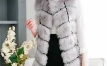 

Lisa Colly Women Winter Coat Jacket Luxury Faux Fur Coat Long sleeve collar Faux Fur Warm Jacket Outwear With hoodles