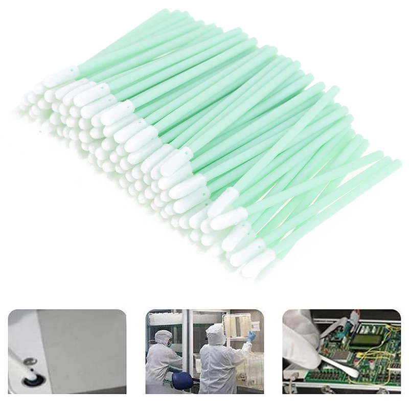 

100Pc Cleaning Swab Cleaning Stick Solvent Foam Tipped For Epson For Roland/Mimaki/Mutoh Large Format Print Head Cleaning Tool