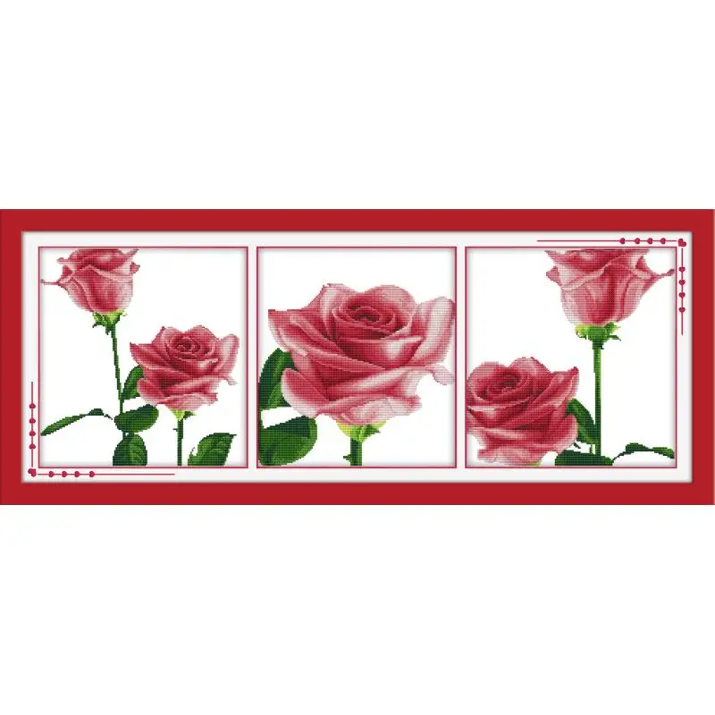 

Joy Sunday розовый вышивка крестиком 11 и 14CT печать крестиком на холсте Китайская вышивка наборы