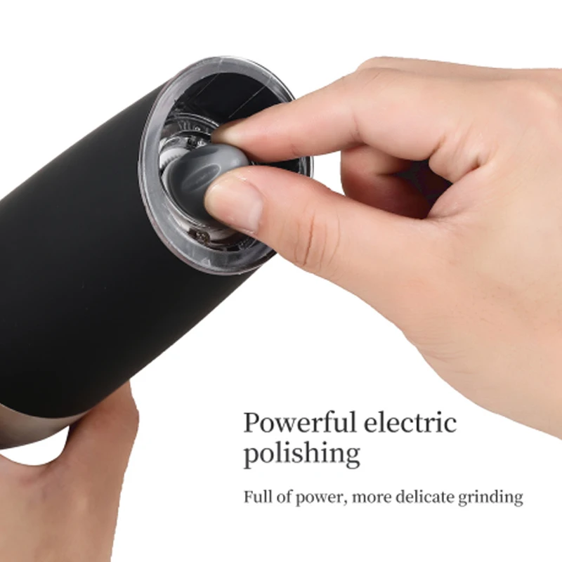 

Pepper Mill Electric, Salt and Pepper Grinder Set with Metal Stand, Kitchen Tools Gravity Automatic Spice Mill