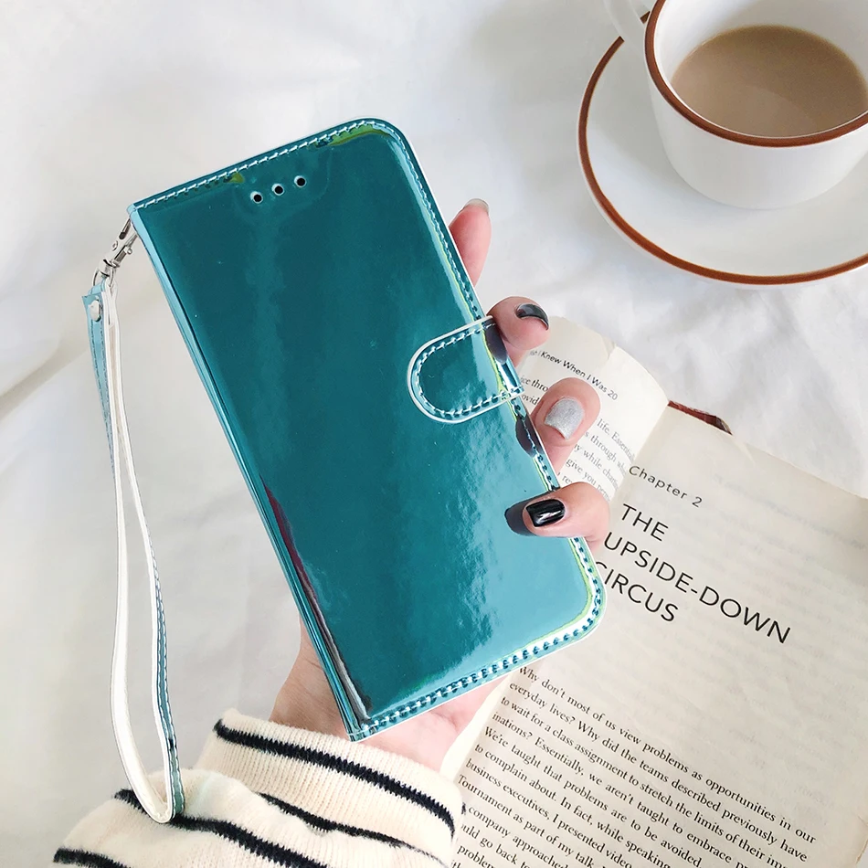glossy mirror phone cover for infinix hot 9 10 play smart 5 x680 smart hd 2021 x612 x657 x650 cc7 note 7 lite stand leather case free global shipping