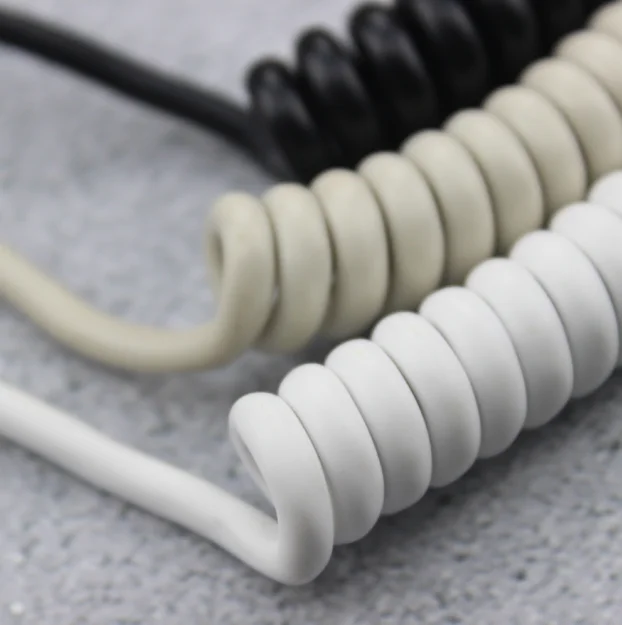 Спиральный Кабель Micro Mini USB Type c механическая клавиатура черный белый серый