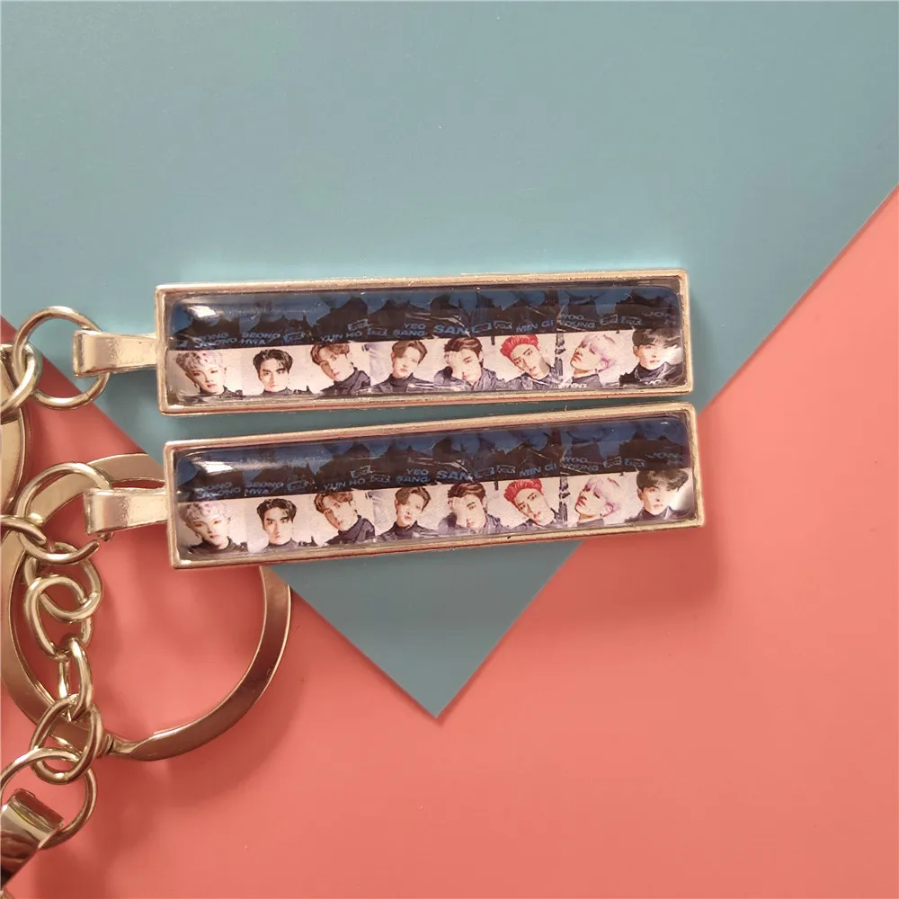 KOPOP ATEEZ Keychain Ladder ANTY Metal ANSWER New Album HONG JOONG Key Chain Ring Cute Bag Charm Wholesale K-pop | Украшения и