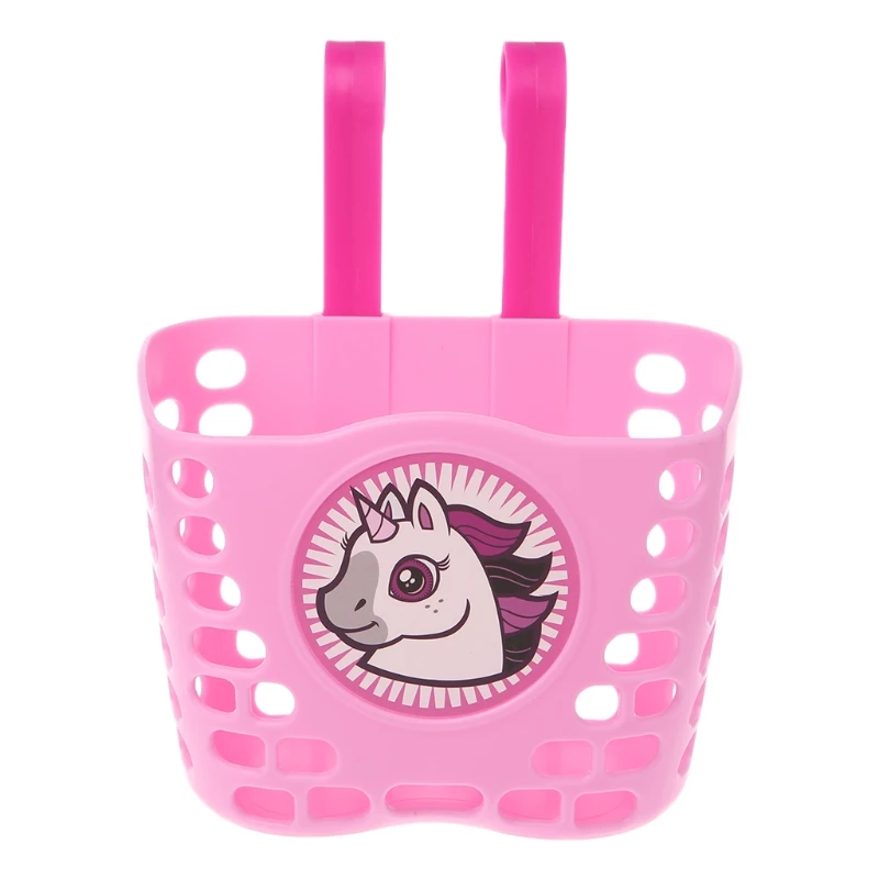 

Bicycle Scooter Basket Children Bike Plastic Cartoon Front Handlebar Carrier Bag