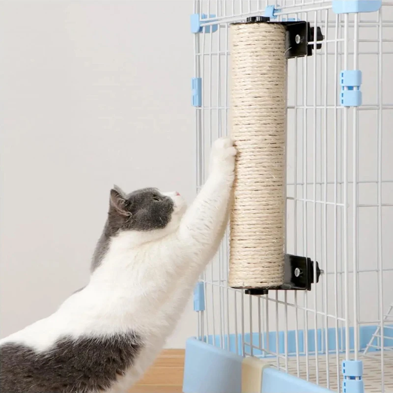 

Sisal Cat Scratching Post Pet Cage Dedicated Kitten Climbing Frame Scratching Board Grinding Claws Exercise Cat Accessories