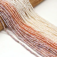 high quality natural freshwater pearl potato beads ladies string jewelry gift making diy necklace bracelet accessories 3 3 5mm