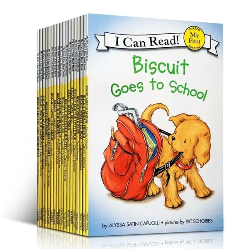 22 Books Biscuit Series English Picture Books Kids I Can Read Story Book Educaction for Parent-Child Pocket Read Gift Montessori