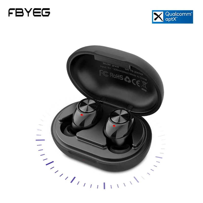 FBYEG TWS беспроводные Bluetooth наушники APTX игровая гарнитура HD CVC8.0 шумоподавление