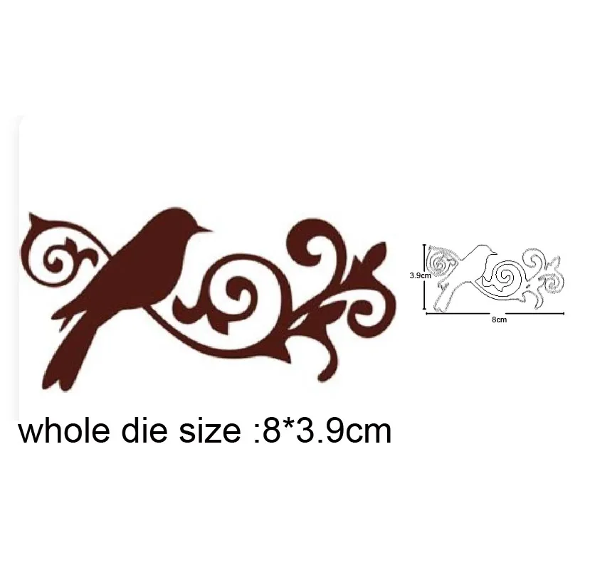 

Merry Christmas Birds Metal Cutting Dies Stencils for DIY Scrapbooking/photo album Decorative Embossing DIY Paper Cards Making