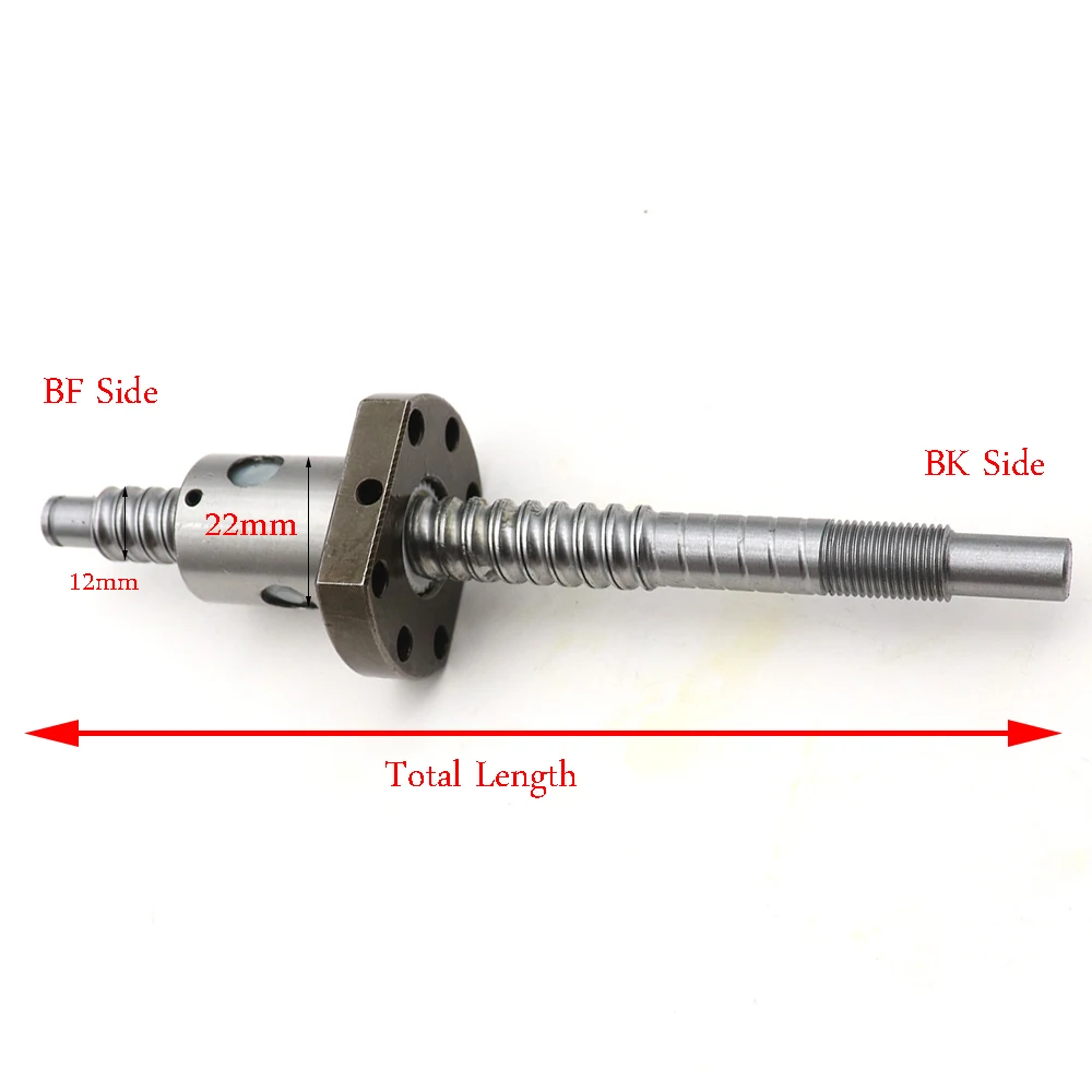 Шариковый винт SFU1204/SFU1605/SFU1610/SFU2005/SFU2510 конец обрабатывается с C7 гайкой 22 мм 24 28 ЧПУ