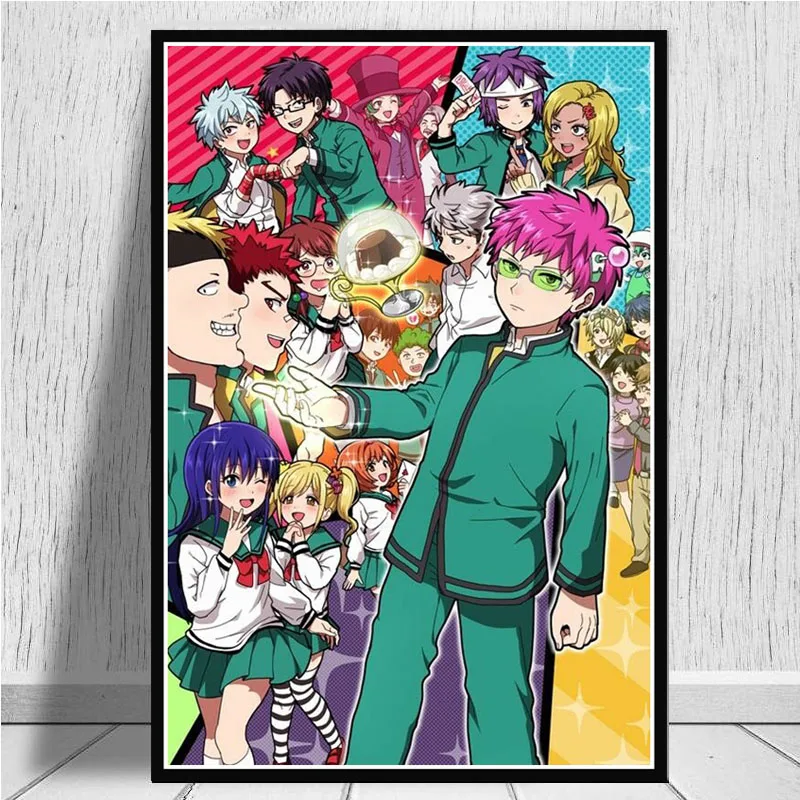 Японский Аниме Новый Saiki Kusuo No Sainan Comic принты по мотивам фильмов и постеров картина