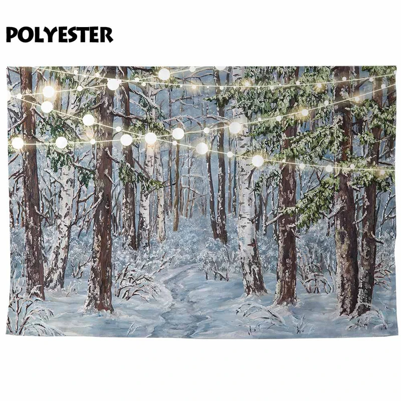 Allenjoy фон для фотосъемки в зимней Стране Чудес Блестящий светильник с