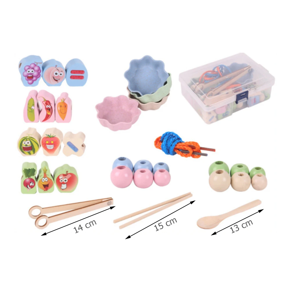 

Children Wooden Puzzle Beads Clip Baby Early Education Toy Hands Brain Training Concentration Game Enlightenment Kids Toys