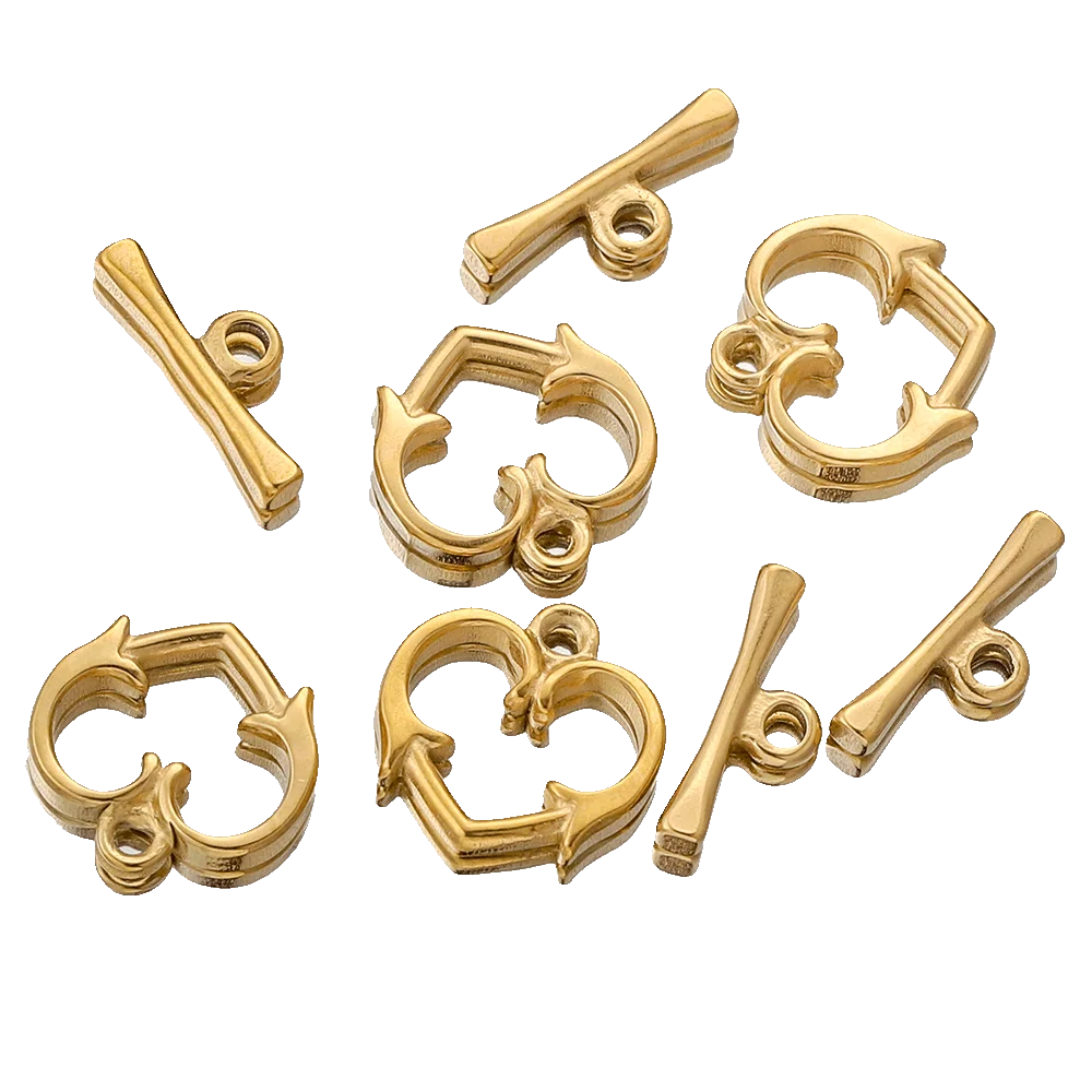 Застежки для браслета ожерелья из нержавеющей стали 4 комплекта | Украшения и