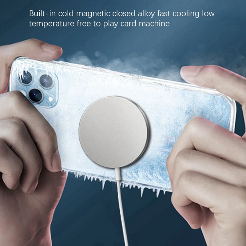 15W Wireless Charger Type-C Ultra-Thin Magnetic With Automatic Cooling For Iphone12 Series | Электроника