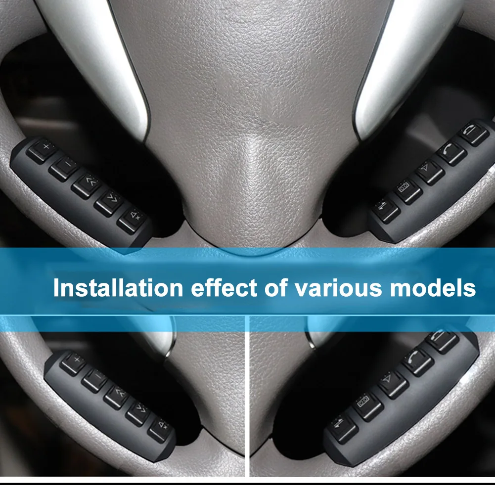 

1pair DVD Multifunction Backlight GPS Easy Install Remote Control Universal Wireless Interior Trim Car Steering Wheel Button