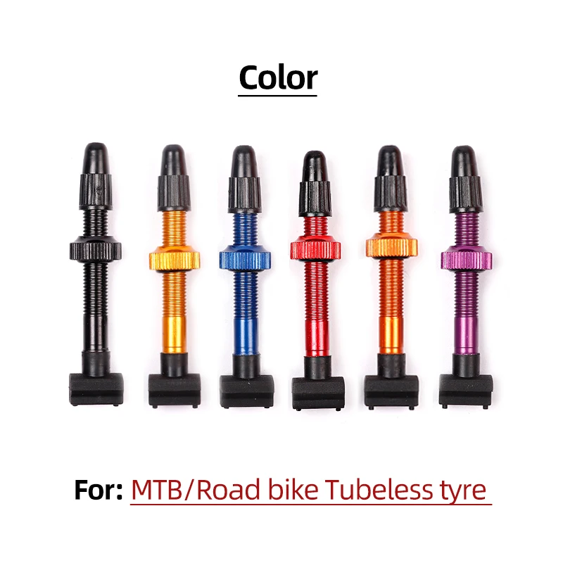 BLOOKE 2PCS Bicycle Tubeless Valve Presta F/V Cap 45 60mm Mountain Nipple W/Tool For MTB Road Bike Alloy Accessories | Спорт и