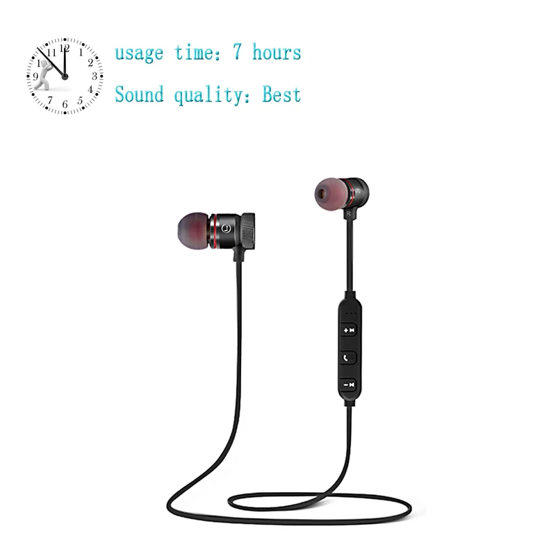 C40-7 hours CBAOOO C40W спортивные Bluetooth наушники Handsfree Беспроводной Магнитная гарнитура наушники С микрофоном для мобильных телефонов - Цвет: C40-7 hours