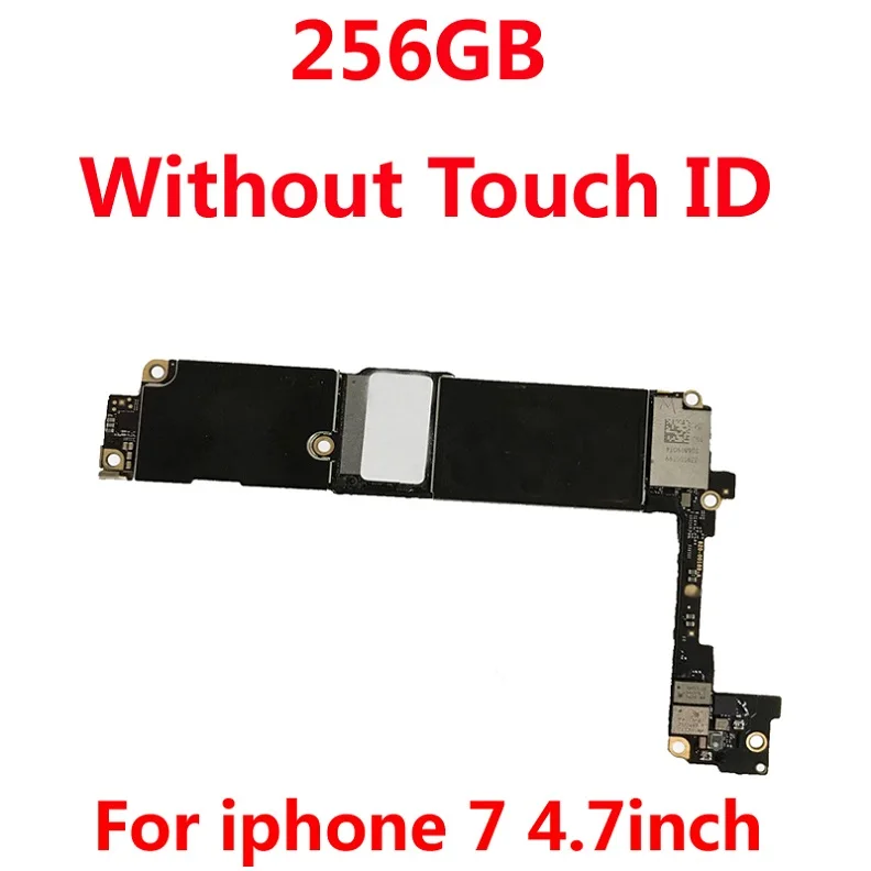 32 Гб 128 ГБ 256 ГБ чистая разблокированная материнская плата с/без Touch ID для iphone 7 система IOS материнская плата+ чипы оригинальная материнская плата - Цвет: 256GB-NO Touch ID