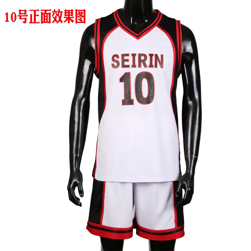 Аниме! Баскетбольная майка Kuroko's Seirin Number 11 баскетбольная Kuroko Tetsuya 10 Kagami Taiga топы +