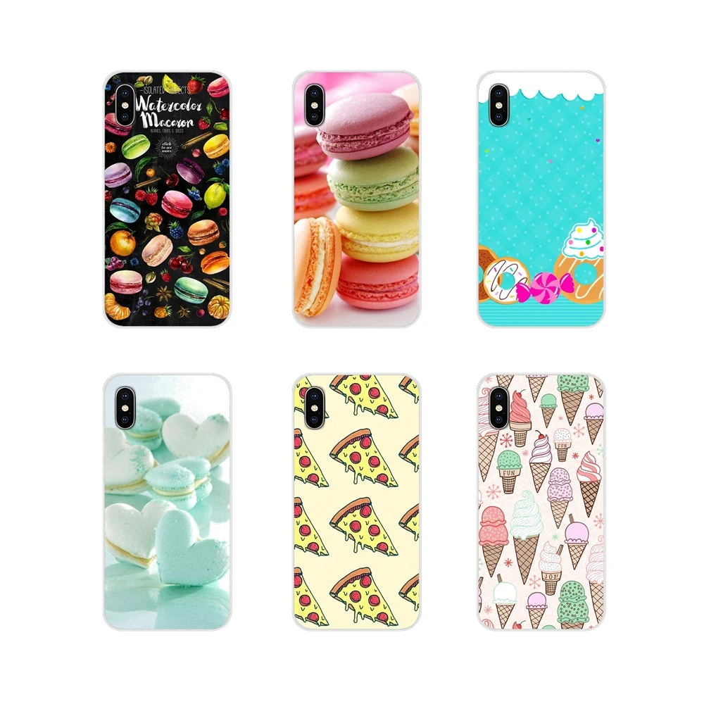 Десерт пиццы пончики Макарон еда настроить чехол для Huawei G7 G8 P7 P8 P9 P10 P20 P30 Lite Mini Pro P