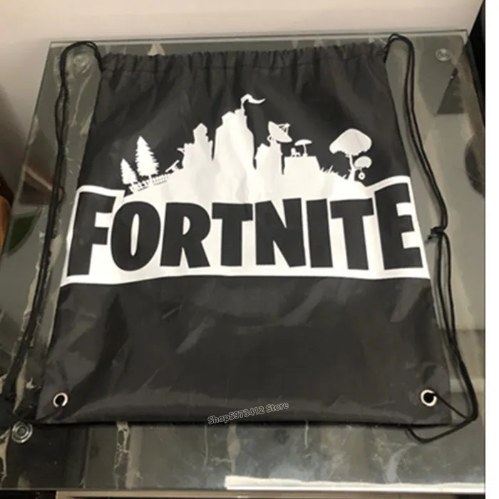 Game Fortnites Fortress Night Drawstring Backpack Simple Polyester Bag Portable Outdoor Battle Royale Sport | Дом и сад