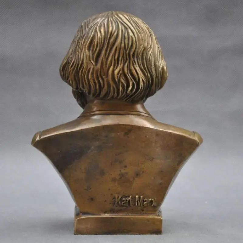 

7'' German Great Communist Carl Marx Bust Bronze Statue