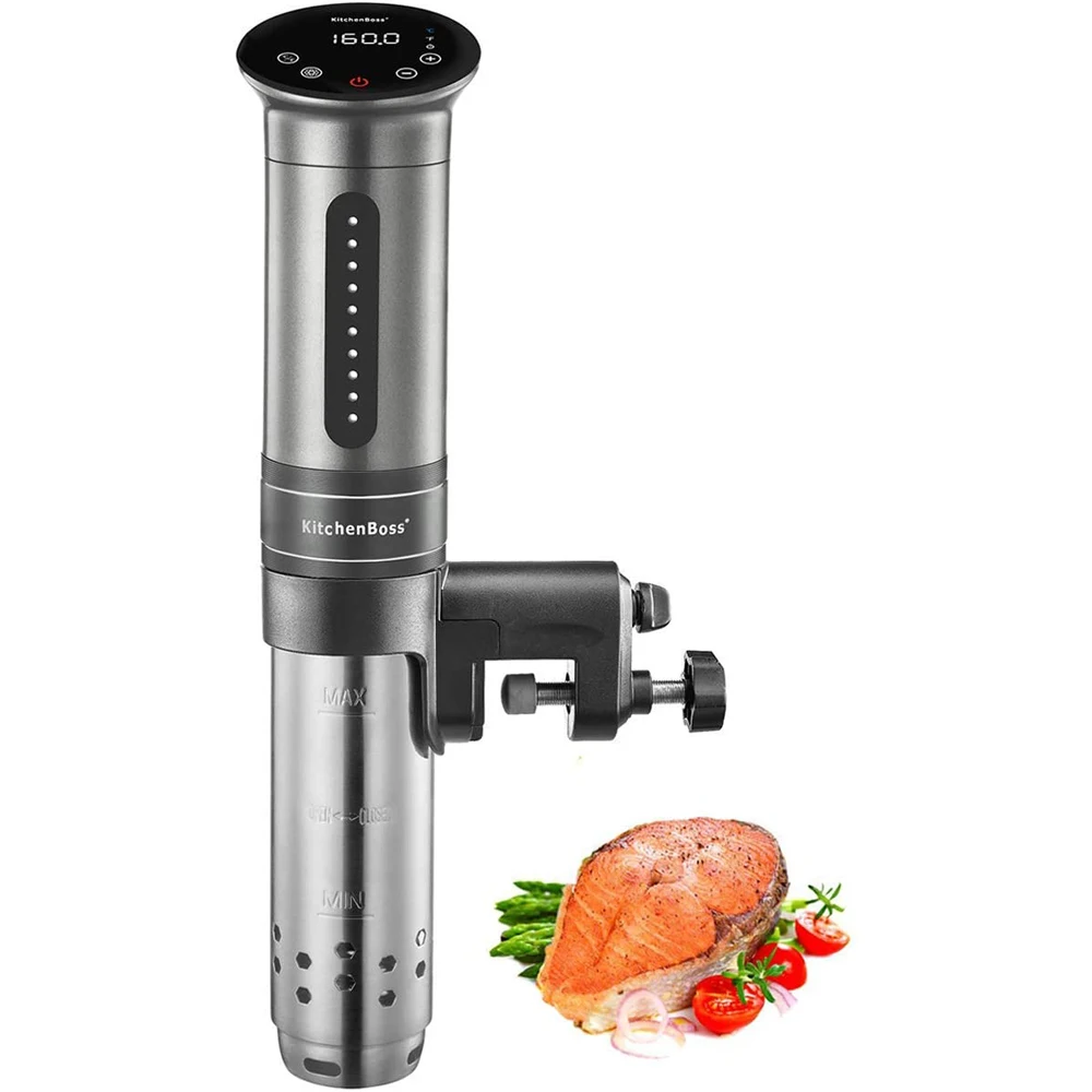 

KitchenBossï¼ŒSous Vide machine G310 Silver ï¼ŒHot Dip Circulator Preciseï¼ŒSend 10 Vacuum Bagsï¼ŒTemperature Control Water Cooker