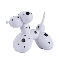 balloon dog sculpture crafts resin black and white animal figurines living room bookcase childrens room balloon dog decoration