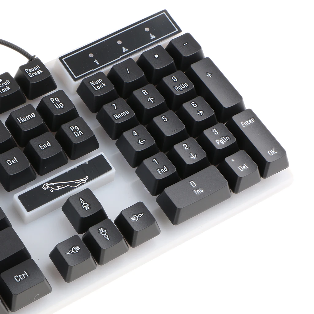 Проводная USB компьютерная механическая клавиатура с подсветкой и Мышь