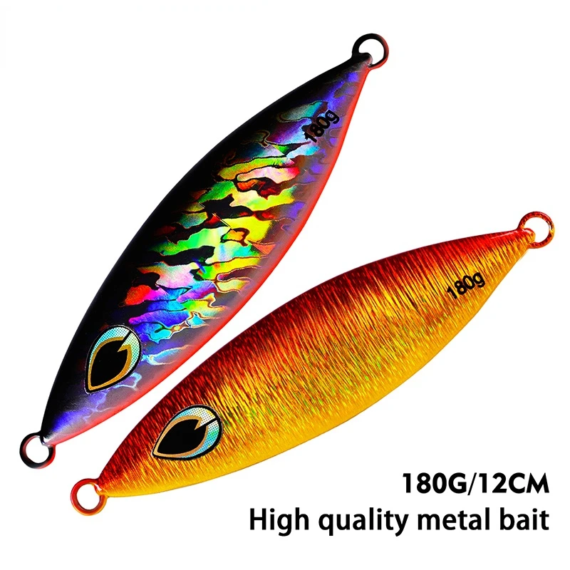 

180g 12cm Hard Metal Jig Fishing Lures Trolling Heavy Swimbait 6 Colors Scale Artificial Carp Pike Bass Fish Tackles Acessories
