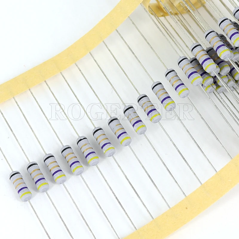 50 шт./лот 0,5 Вт Обмотанный предохранительный резистор 5% 0,1 0,15 0,22 0,47 0,5 1Р 3,3 4,7Р 5,1 10Р 22 12Р 30Р 47Р 51Ом Проволочный резистор 1/2 Вт на.