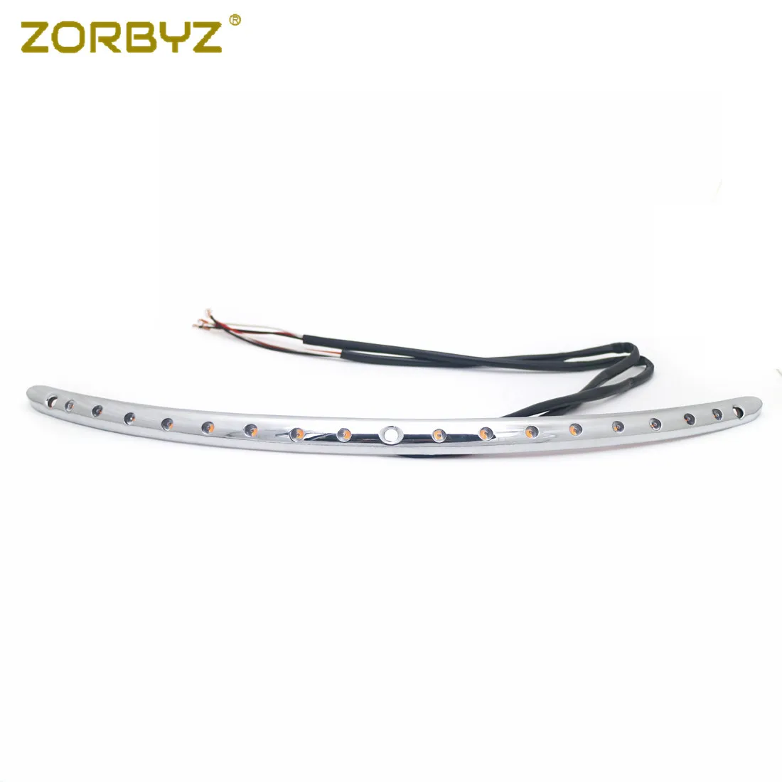 ZORBYZ светодиодный хромированный поворотник на лобовое стекло для Harley Touring Electra Glide