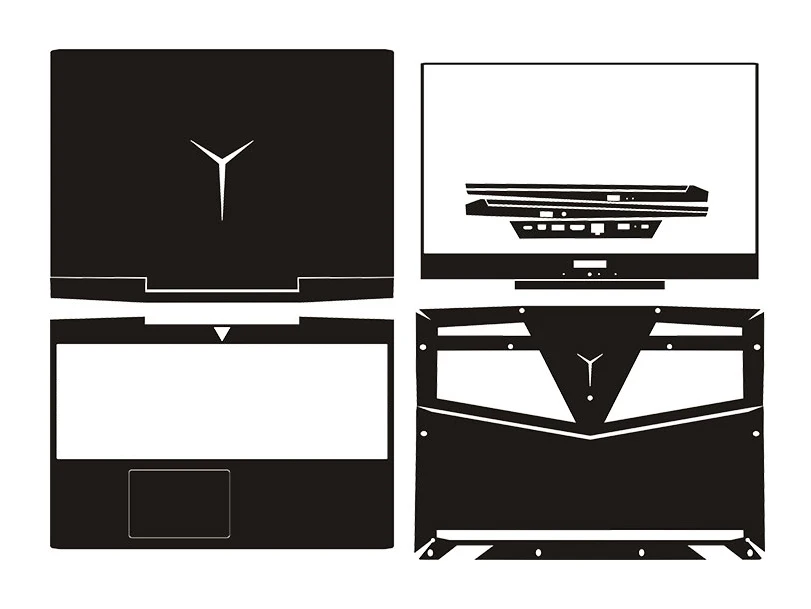 Углеродное волокно кожа наклейка для ноутбука кожаный защитный чехол Lenovo Legion Y7000P