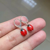 fashion cute ladybug earring drop dangle insect animal pendant jewelry party birthday gift for women kids