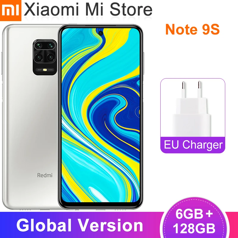 Глобальная версия Xiaomi Redmi Note 9S 9 S 6 ГБ 128 Гб Смартфон Snapdragon 720 Octa Core 67 &quotFHD +
