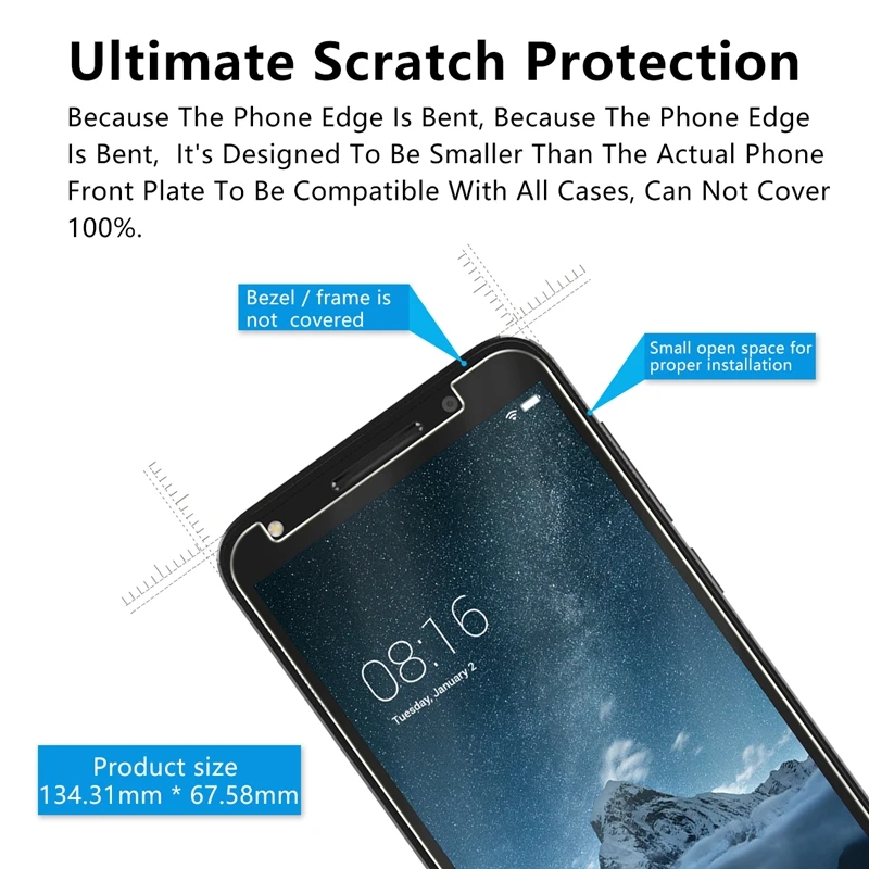 9H HD Tempered Glass For Alcatel U5 A30 C5 C7 A7 Screen Protector For Alcatel Pop 3 4 5.0 Pixi 3 Idol 3 5S 6060 Protective Glass