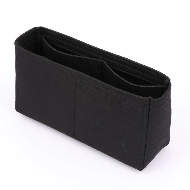 Bolso organizador de tela de fieltro con solapa para Croisette, bolsa de almacenamiento, bolso de viaje, bolso de cosm&eacute;ticos port&aacute;til-4