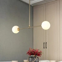 postmodern light luxury minimalism lamps glass ball staircase bedroom restaurant molecular magic bean pendant lights