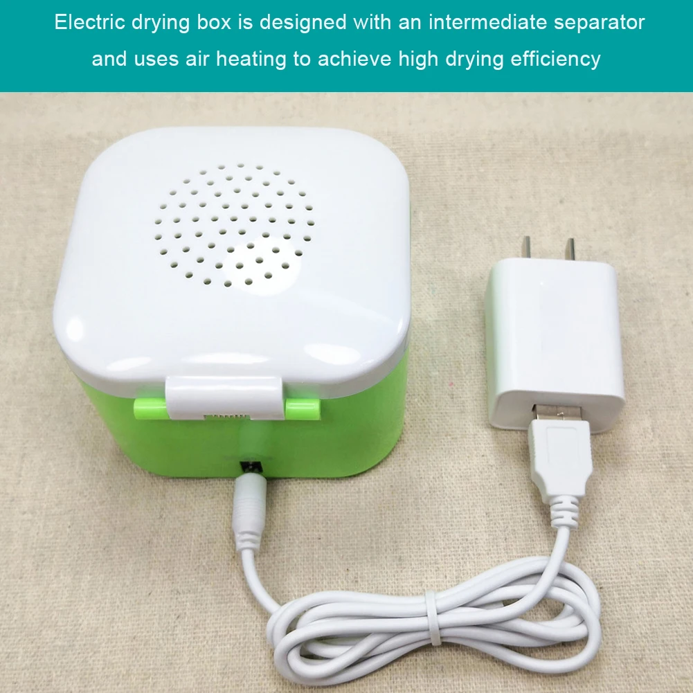 

Hearing Amplifier Dryer Electric Disinfection Box Mini Sterilizer Case Moisture Proof Cleaning Case Holder for Hearing Amplifier