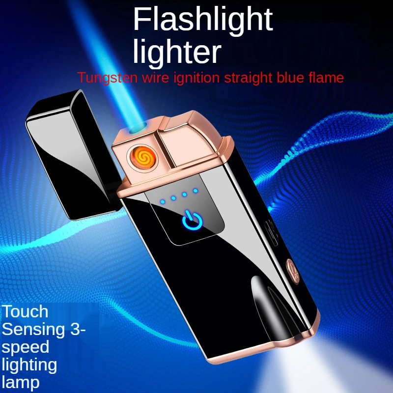 

Emergency Light Lighter Straight Into Tungsten Lighting Three-in-one Creative Lighter Straight Into Windproof Ignition Lighters