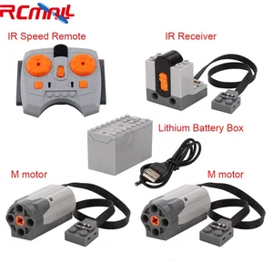 Серводвигатель техническая мощность PF Запчасти для функции питания Legoed (серводвигатель, дистанционное управление скоростью ИК. Приемник, коробка для литиевой батареи)