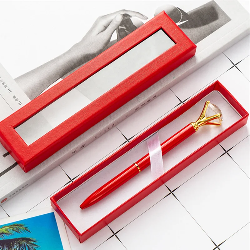 

1pc Paper Pen Box Black Transparent Window Pen Box Packaging Gift Boxes Birthday Party Gift Pen Bonbonniere Wrapping Supplies
