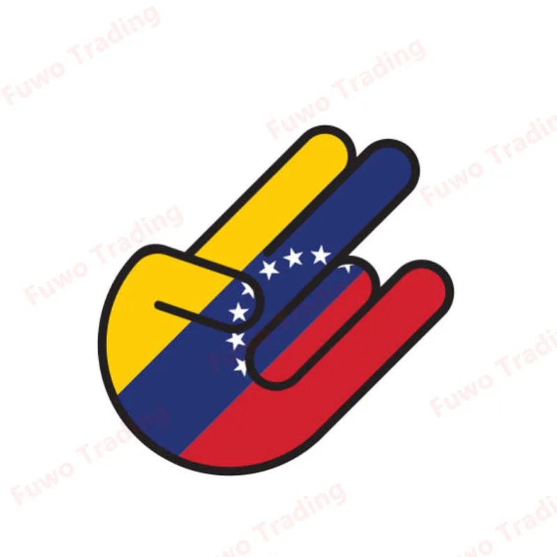 

Fuwo Trading Fashion Venezuela Shocker Flag Car Sticker Accessories Creative Decal Cover Scratches/Scratch-Proof