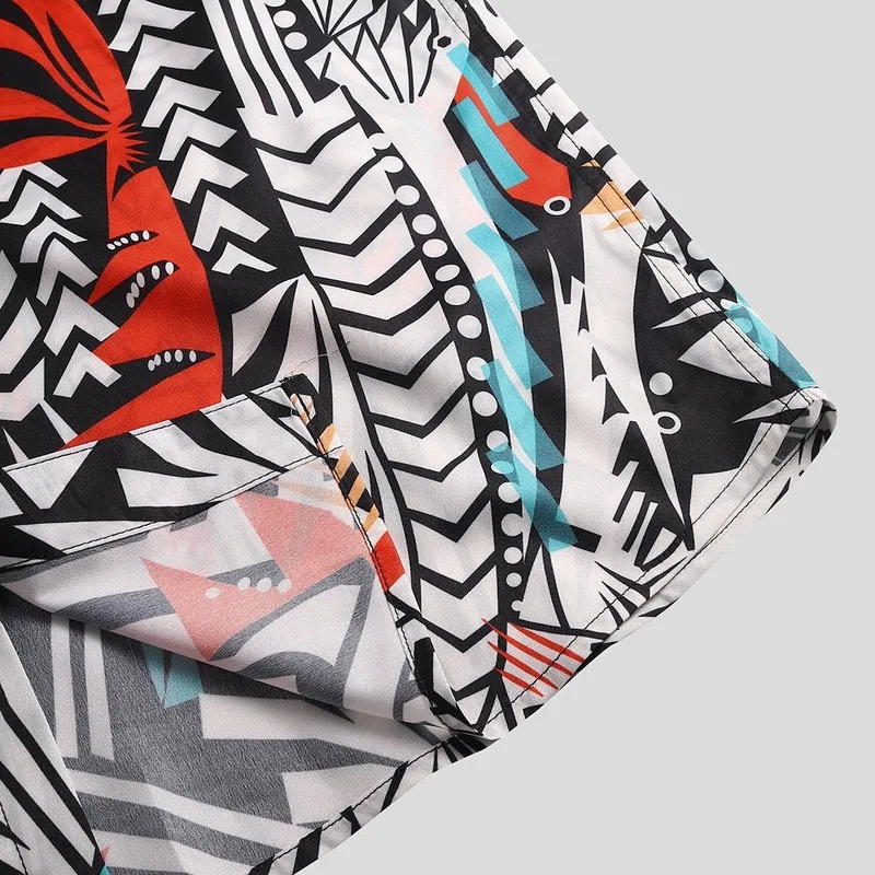 

Men's Clothing 2020 Men's New Printed Short-sleeved Shirt Hawaiian Beach Shirt Plus Size Camisas Para Hombre