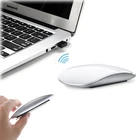 Беспроводная ультратонкая компьютерная мышь CHYI Magic Arc Touch, эргономичная оптическая Usb-мышь для ПК, 2 диска, 3d тонкая мышь для ноутбука Apple Macbook