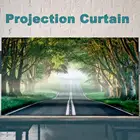 Портативная занавеска для проектора, легкий прожектор из полиэстера, 70 дюймов, 16:9