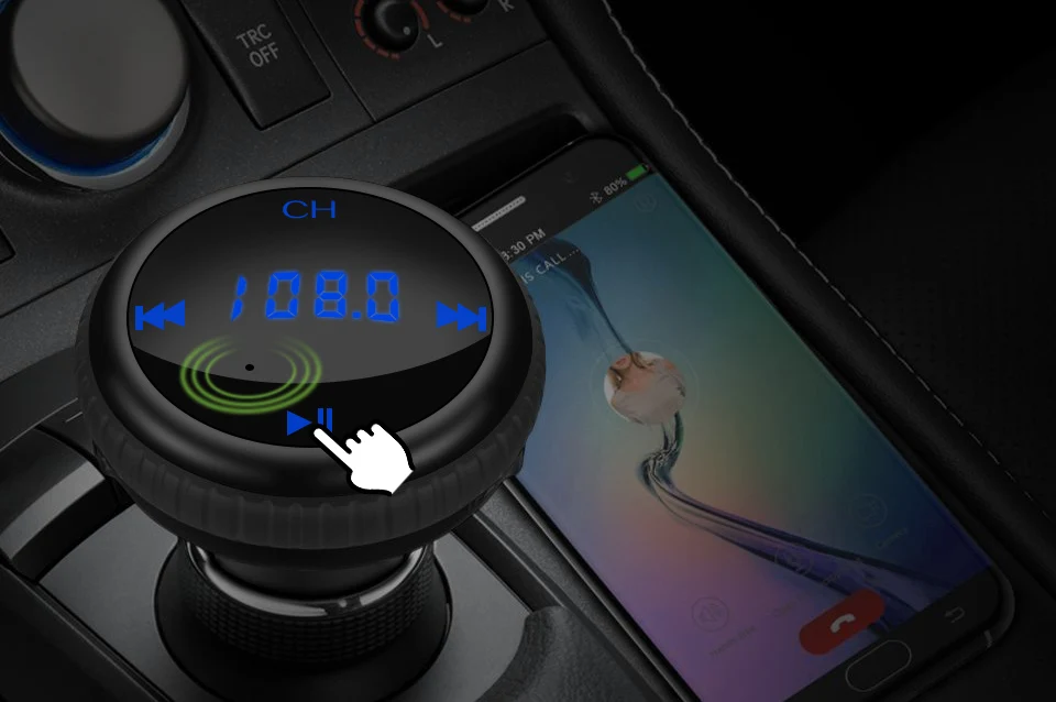 Автомобильный MP3 плеер с Bluetooth беспроводной Fm передатчик гарнитура радио