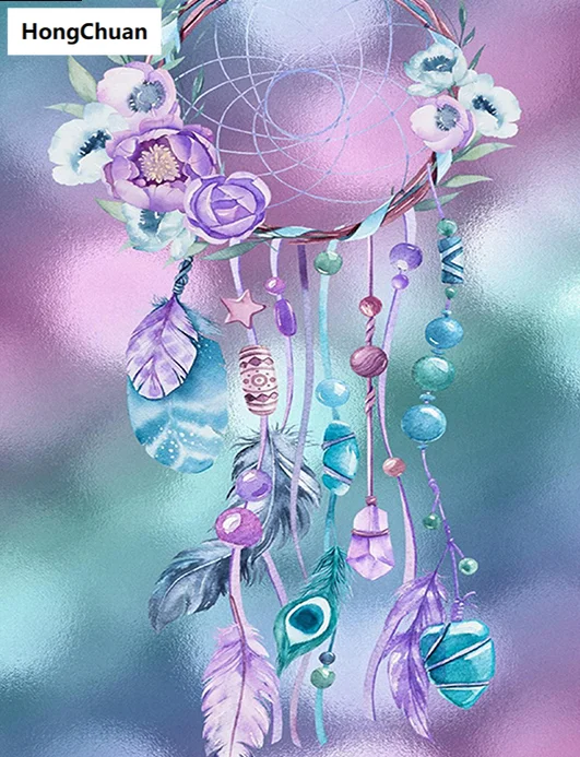 

Красивые колокольчики ветра 5D «сделай сам», полноразмерная/круглая алмазная живопись, алмазная Вышивка крестиком, украшение для дома, росп...